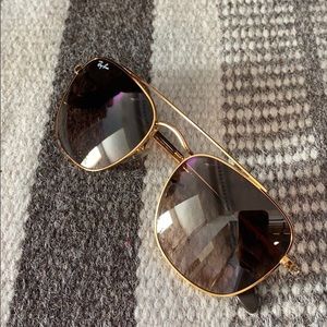 Gold Ray-Ban Sunglasses